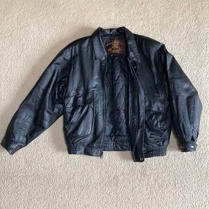 Vintage Black Leather Jacket